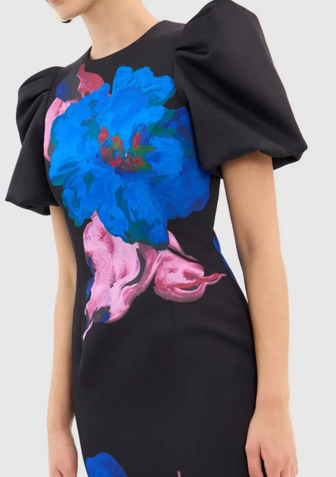 Rebecca Vallance Acid Bloom Midi Dress Floral Size 12 for rent on The Volte - main image