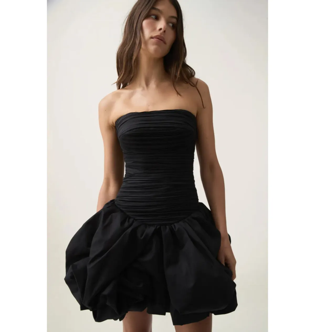 Aje Violette Bubble Hem Mini Dress in Black Size AU 8 - Image 2