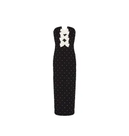 Rebecca Vallance Veronica Midi Dress in Black Size AU 10 for rent on The Volte - image 4