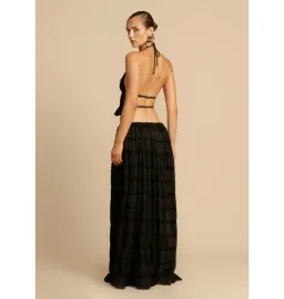 Arcina Ori Juliette Halter Top and Maxi Skirt Set in Black Size Small / AU 8 for rent on The Volte - image 4