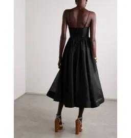 Zimmermann Illustration V Neck Midi Dress in Black Size 0 / AU 8 for rent on The Volte - image 2