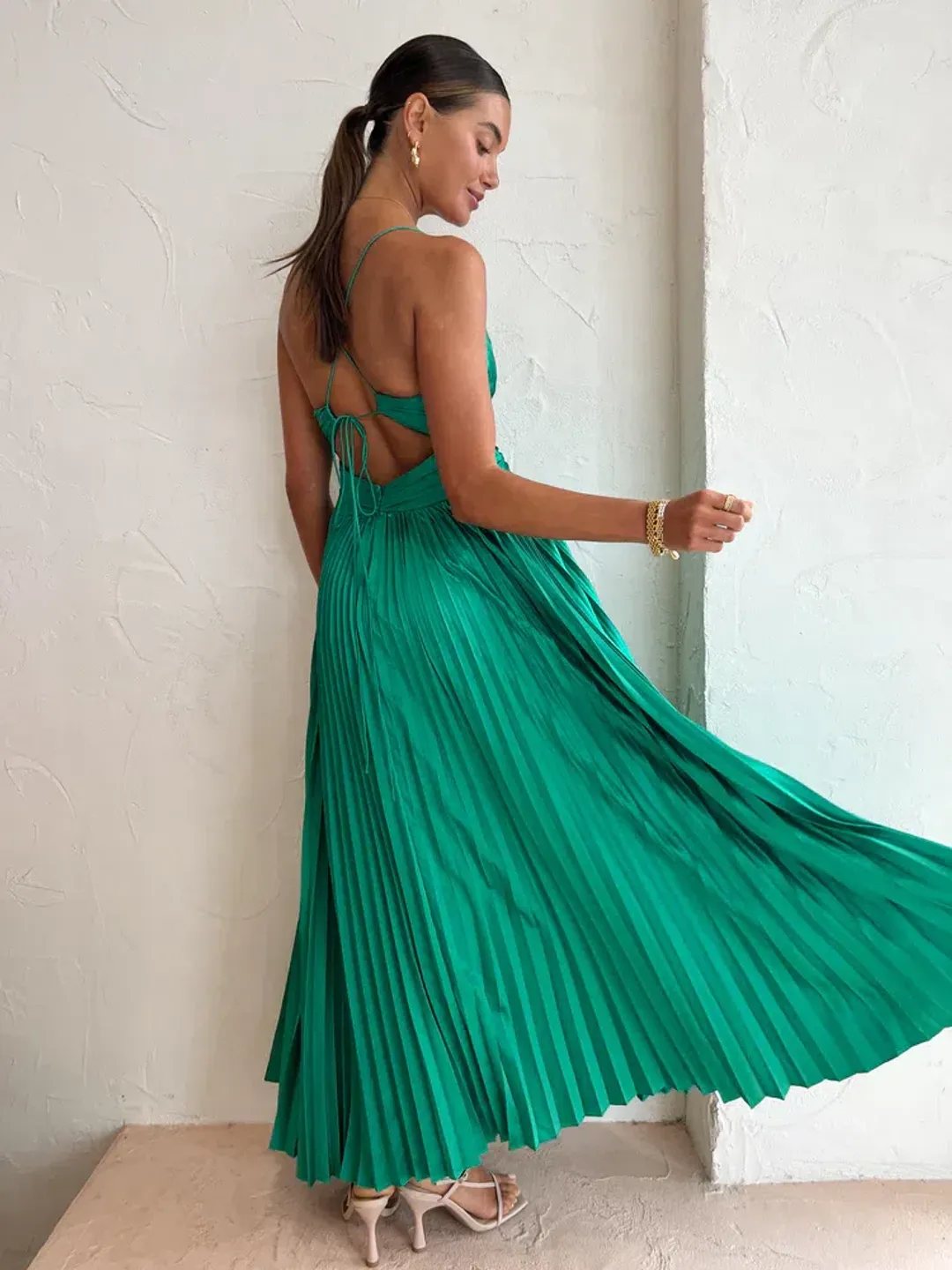 Issy Orla Dress Jade Size 8 for rent on The Volte - main image