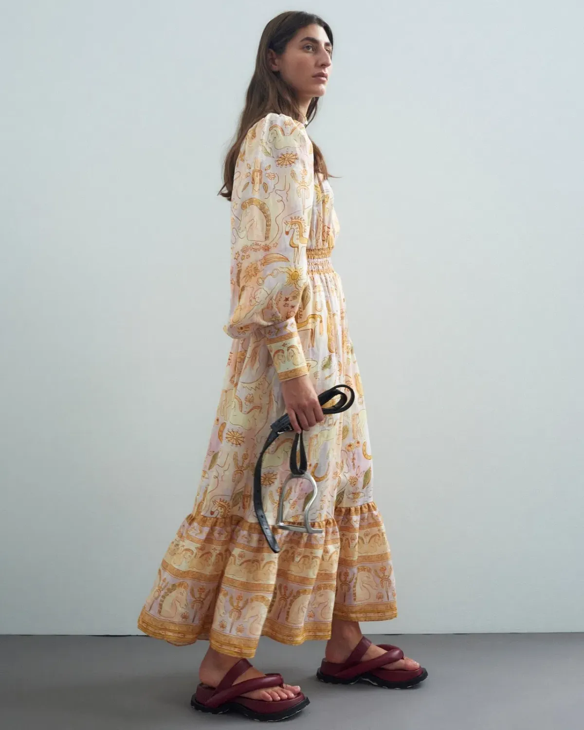 Alemais Solitaire Midi Dress Print Size 10 - Image 4