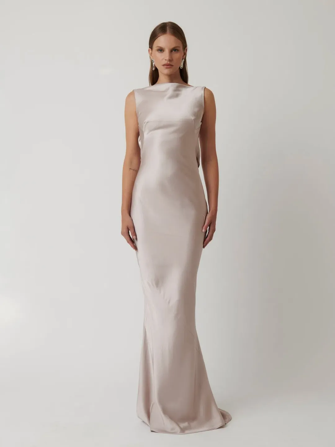 Effie Kats Karolina Gown in Moet Size 12 for rent on The Volte - main image