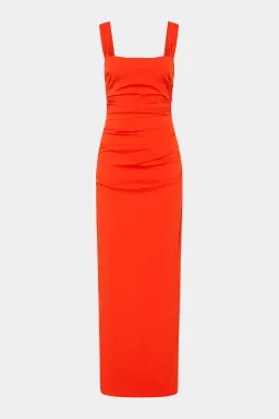 Sir the Label The Dahlia Balconette Gown in Tangerine Size 10 for rent on The Volte - image 4
