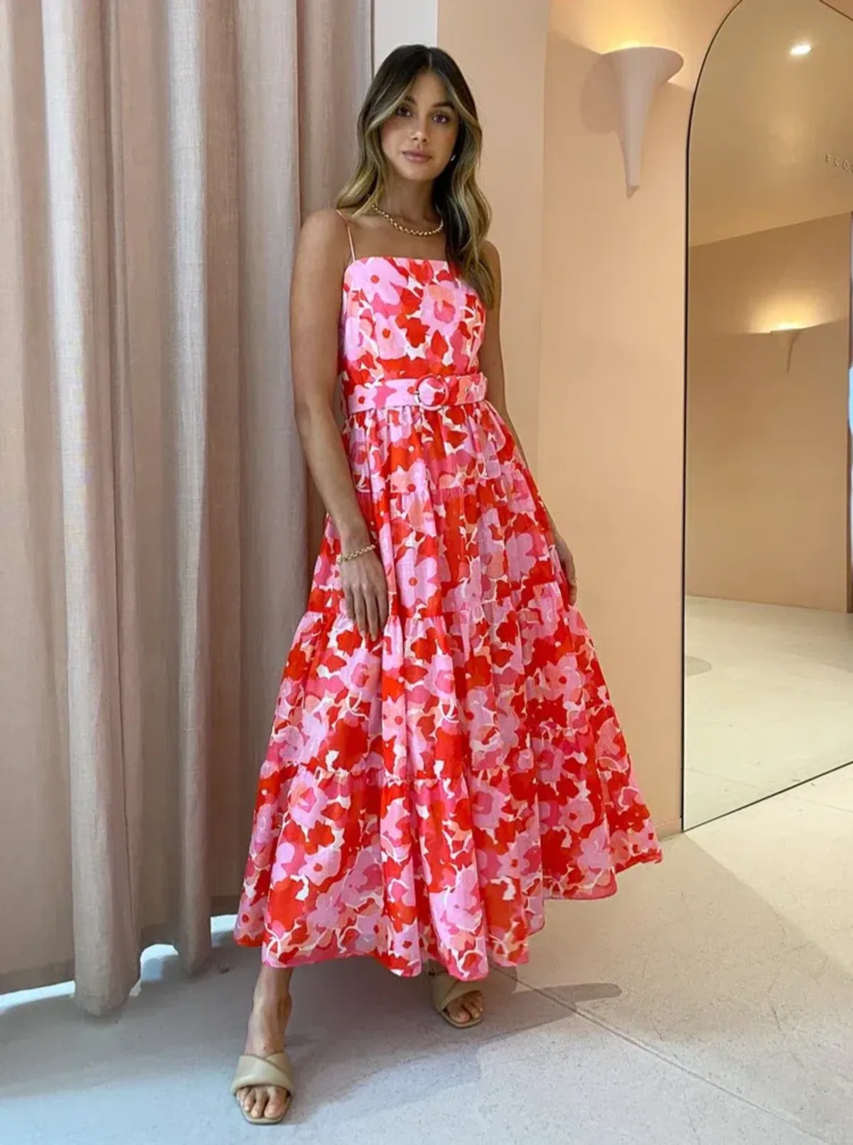 Steele Harper Dress in Camellia Size S / AU 8 for rent on The Volte - main image