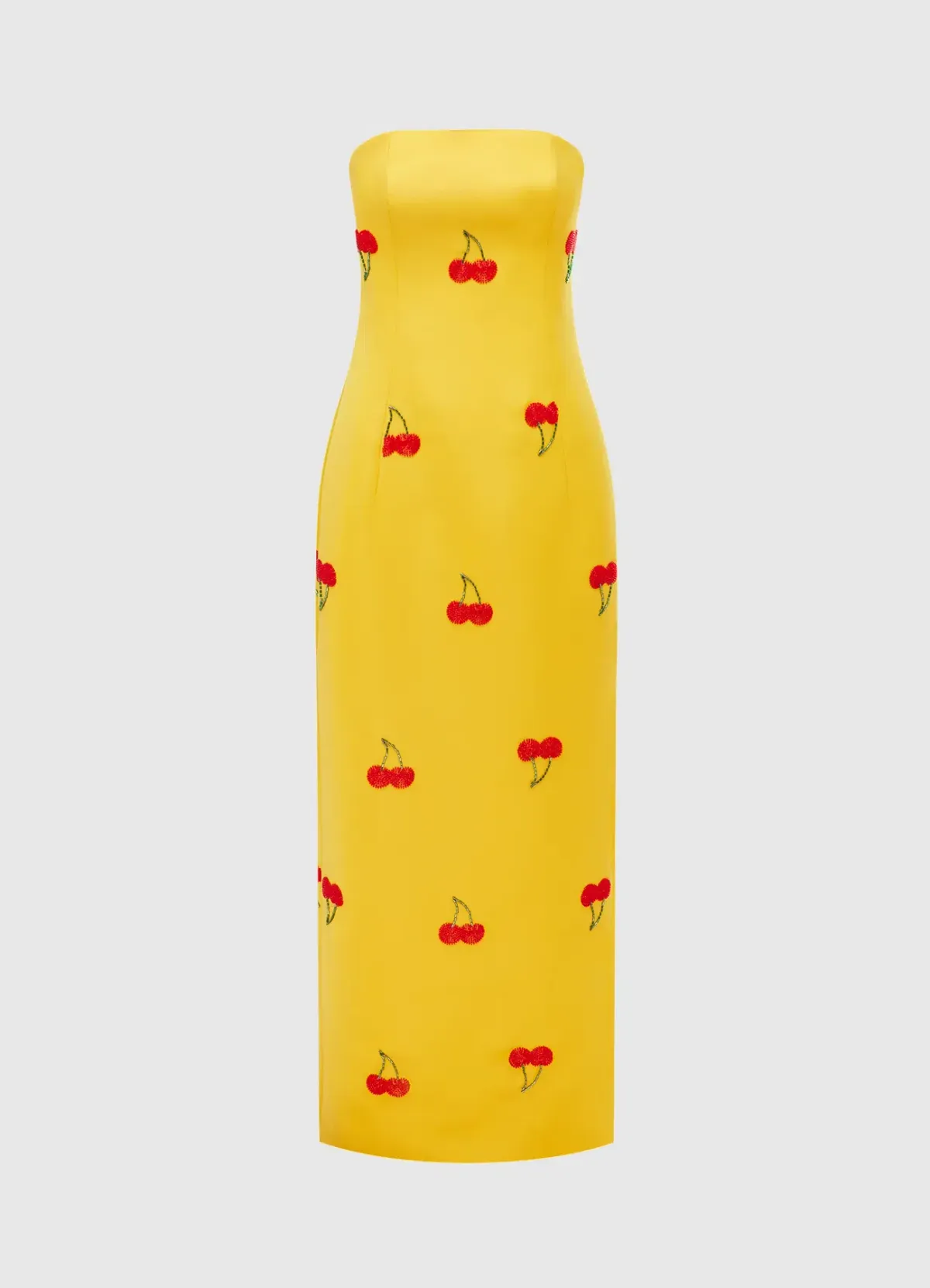 Leo Lin Rayna Embellished Bustier Maxi Dress in Cherry Beading Size 8 - Image 5