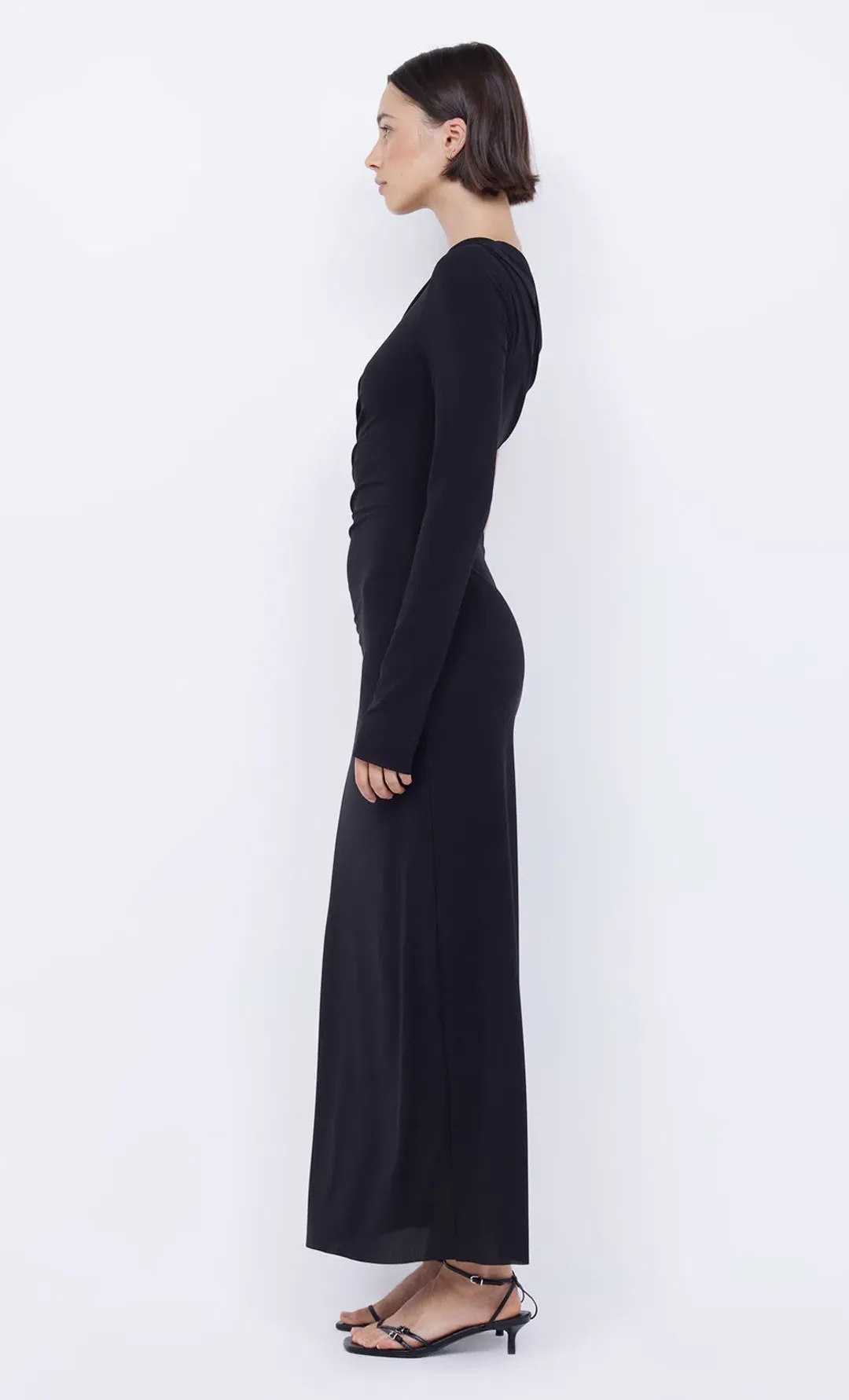 Bec & Bridge Nabila Aysm Midi Dress Black SIze 8 for rent on The Volte - main image