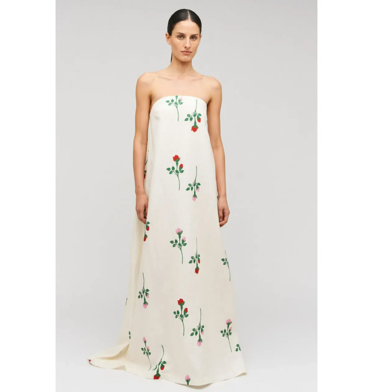 Oroton Rosebud Gown in Antique White Size AU 12 Adrienne Cleary - Image 1