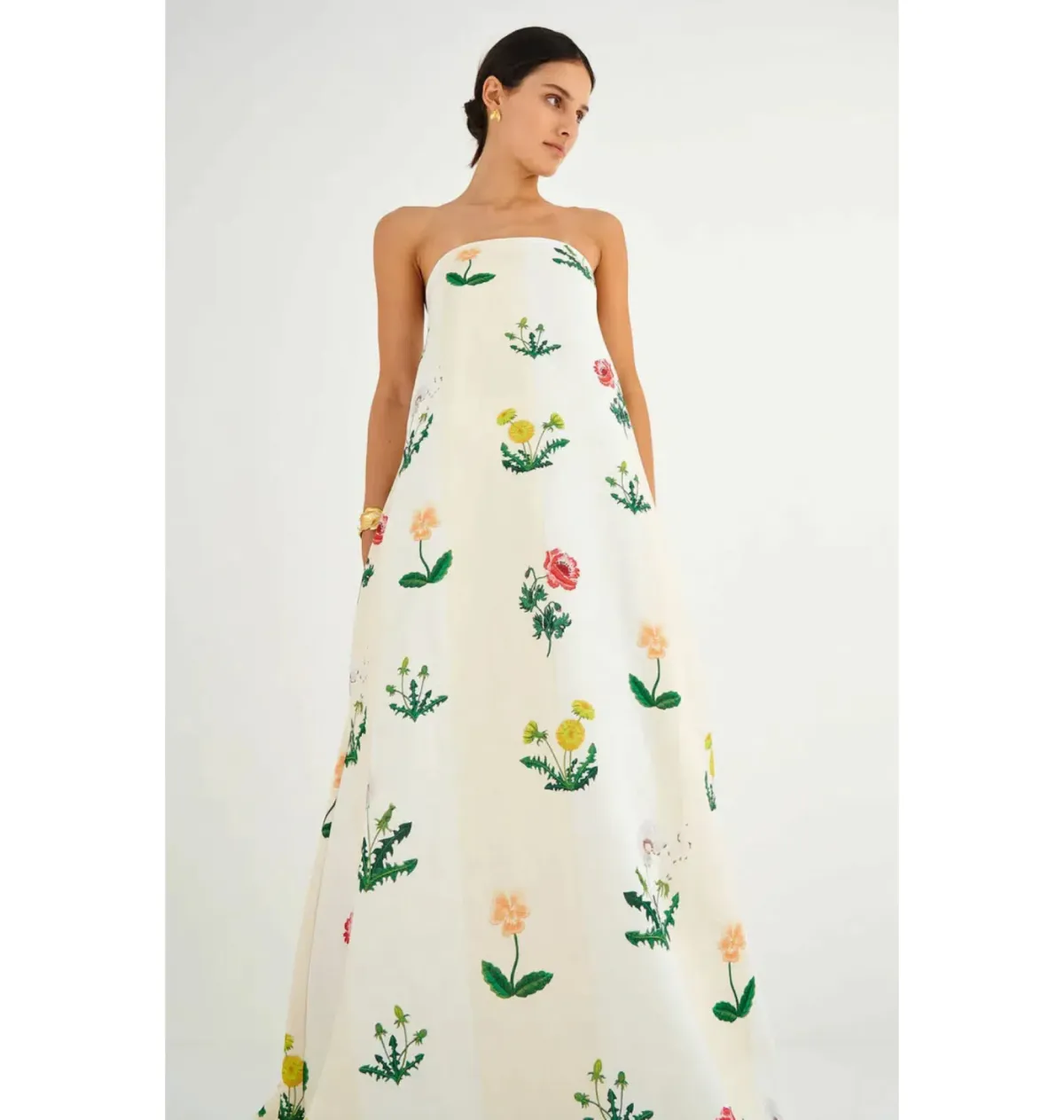 Oroton Rosebud Gown in Antique White Size AU 12 Adrienne Cleary - Image 3