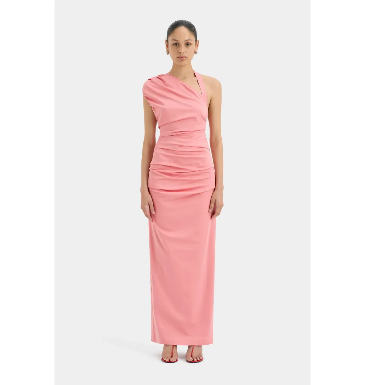 Sir the Label Giacomo Gathered Gown in Pink Size AU 8 for rent on The Volte - main image