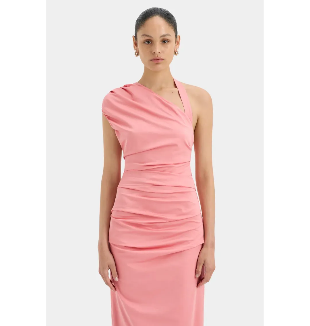 Sir the Label Giacomo Gathered Gown in Pink Size AU 8 for rent on The Volte - main image