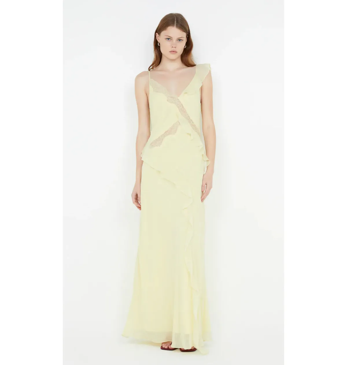 Bec & Bridge Knox Maxi Dress Icy Yellow Size AU 6 - Image 1