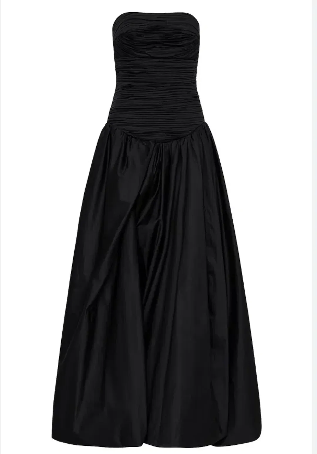 Aje Violette Bubble Hem Maxi Dress Black Size AU 10 for rent on The Volte - main image
