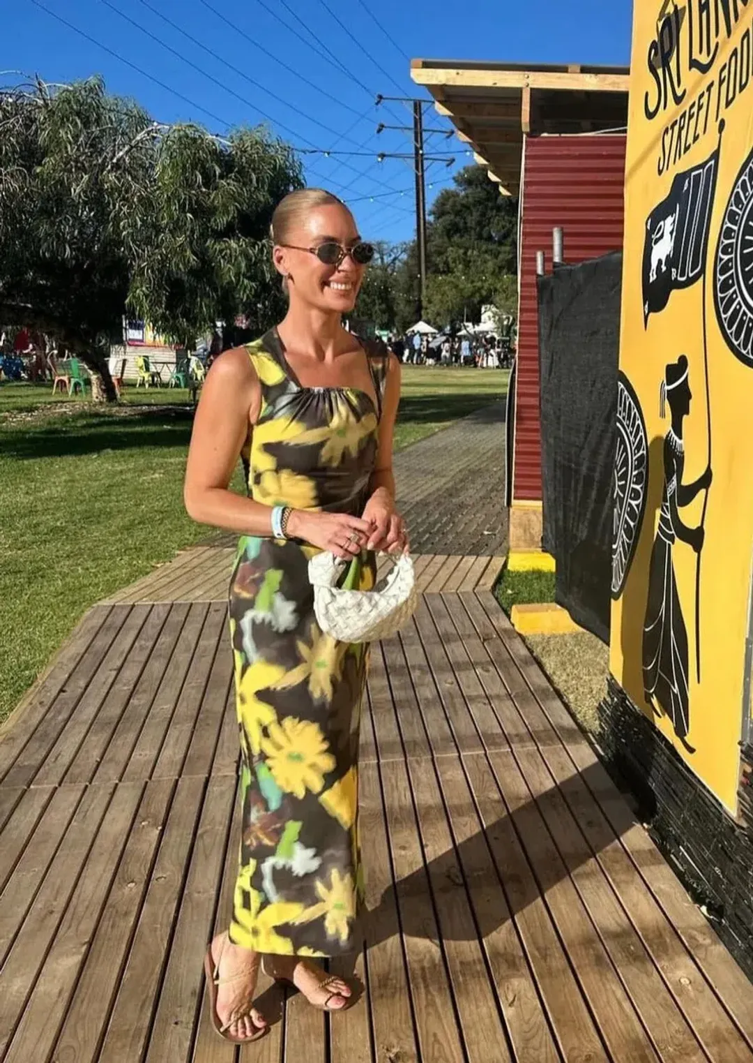 Wynn Hamlyn Ella Maxi Dress Acid Flowers Size AU 8 for rent on The Volte - main image