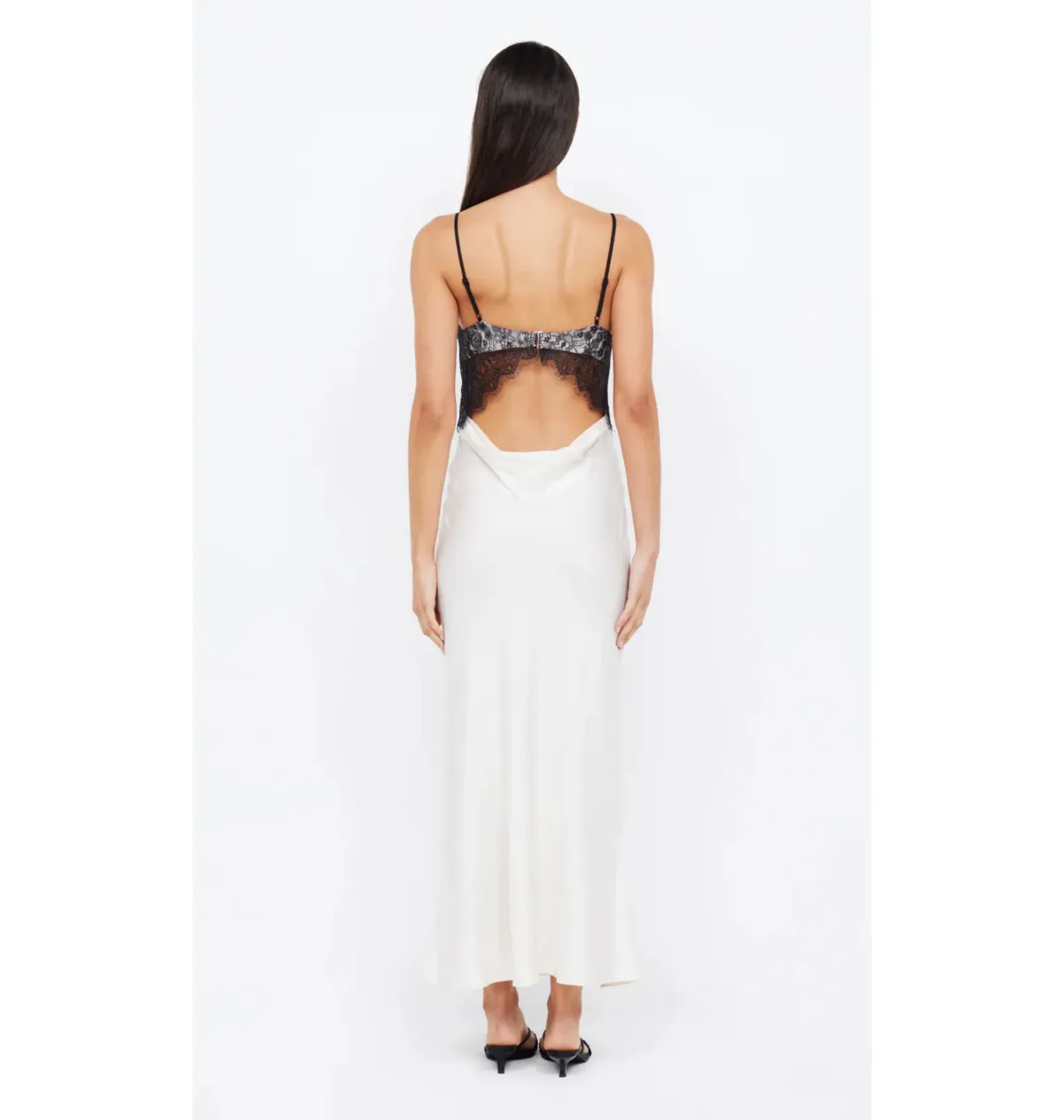 Bec & Bridge Emery Lace Maxi Dress Ivory/Black Size AU 12 - Image 4