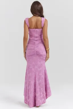 House of CB Cesca Floral Maxi Dress in Rose Pink Size S / AU 8 for rent on The Volte - image 2