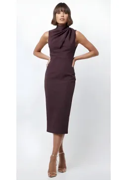 Mossman The Edge of Glory Midi Dress Dark Cherry Size 10 for rent on The Volte - image 1