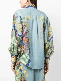 Alemais Gilly Shirt & Pant Set Misty Blue Size AU 10 for rent on The Volte - image 10
