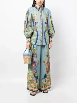 Alemais Gilly Shirt & Pant Set Misty Blue Size AU 10 for rent on The Volte - image 5