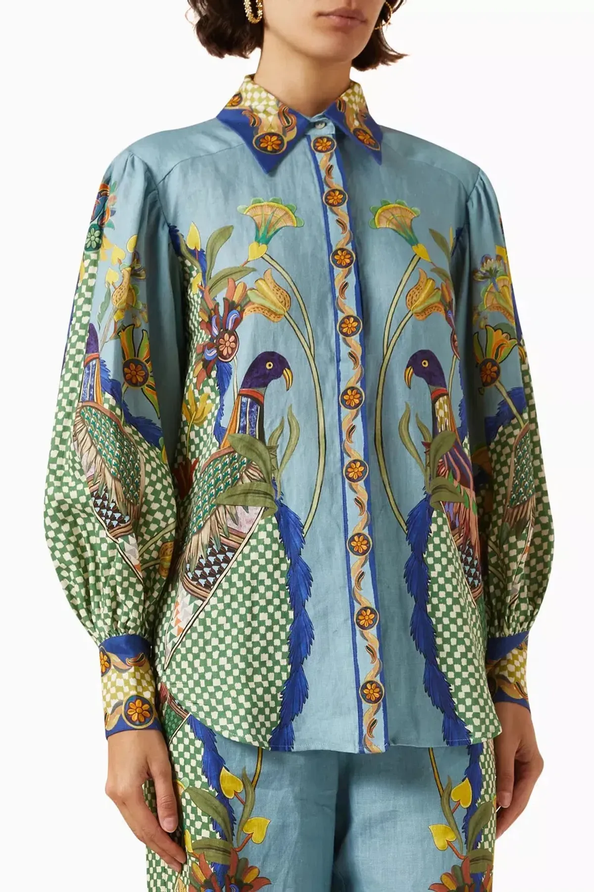 Alemais Gilly Shirt & Pant Set Misty Blue Size AU 6 - Image 10