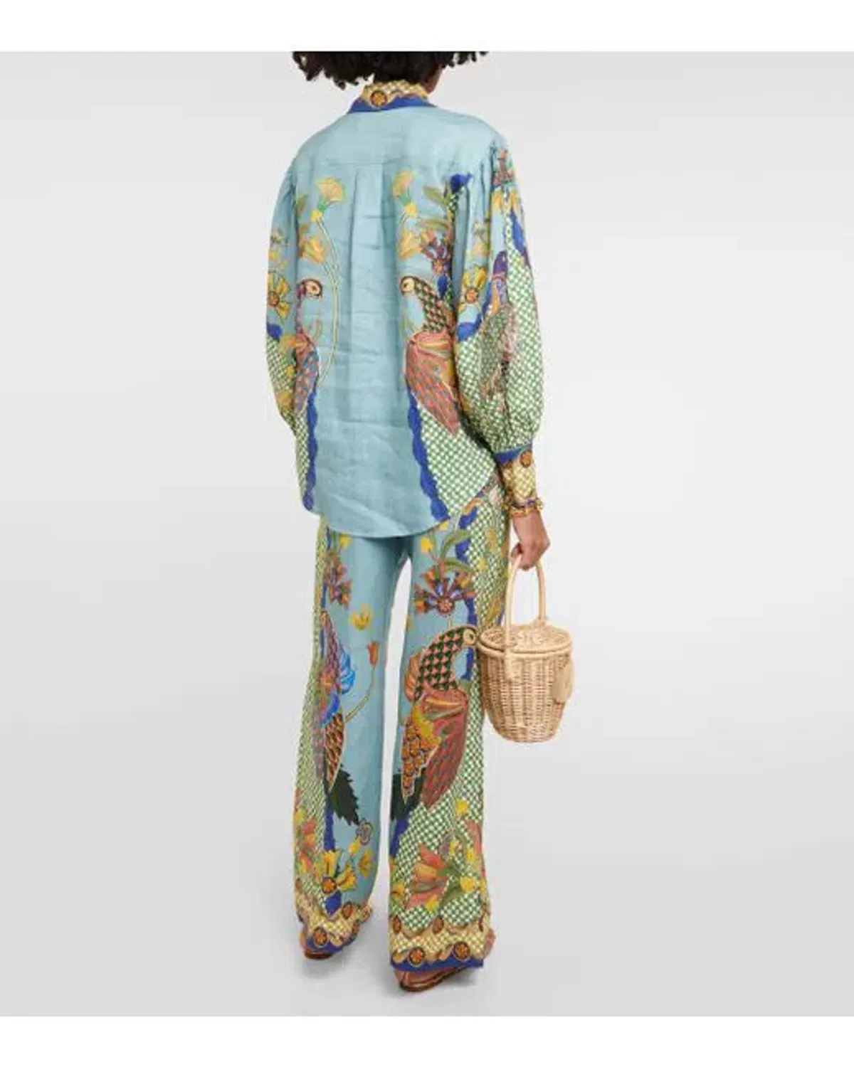 Alemais Gilly Shirt & Pant Set Misty Blue Size AU 6 - Image 9