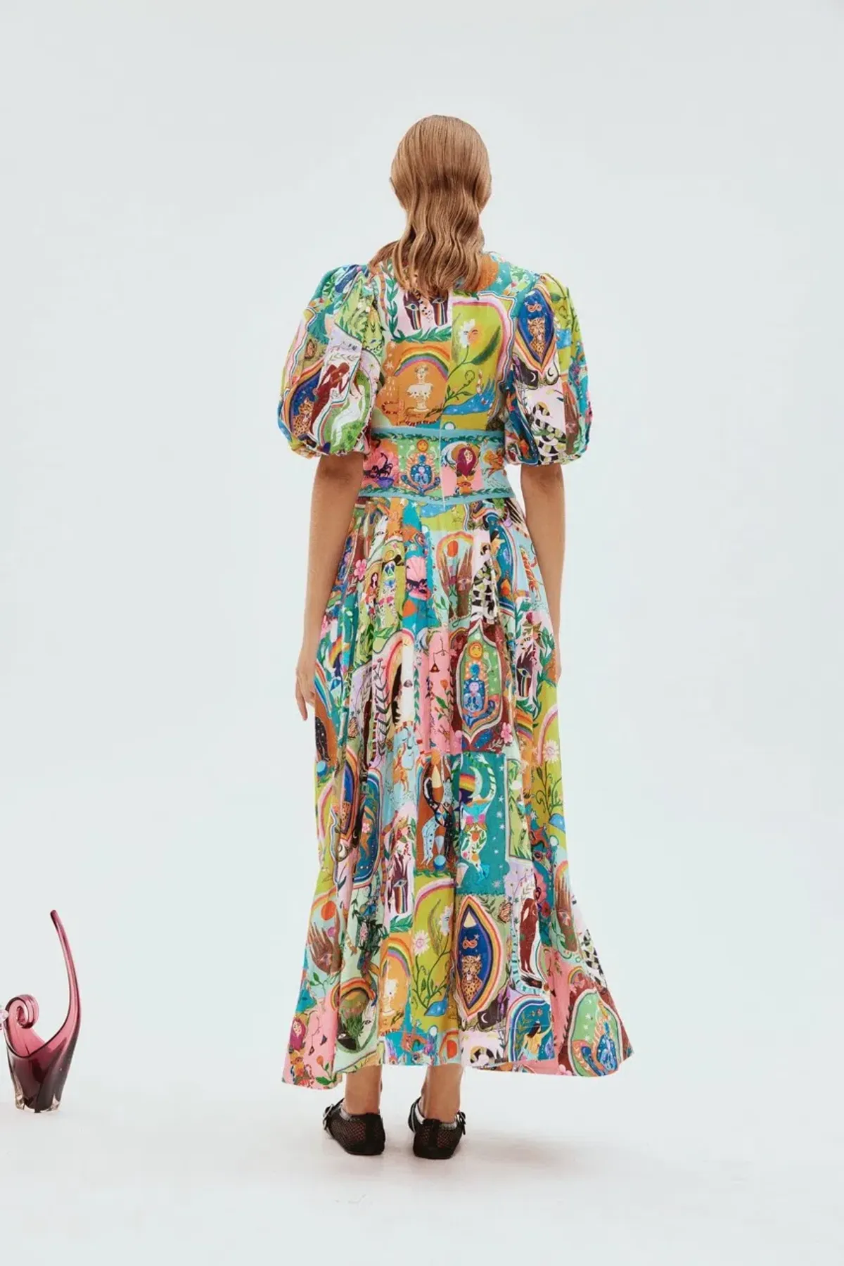 Alemais Evergreen Midi Dress Multi Size 8 AU - Image 5
