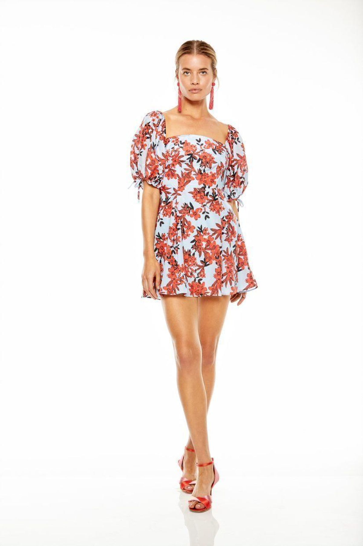 Talulah Red Sea Mini Dress - Floral Size 8 - Image 3
