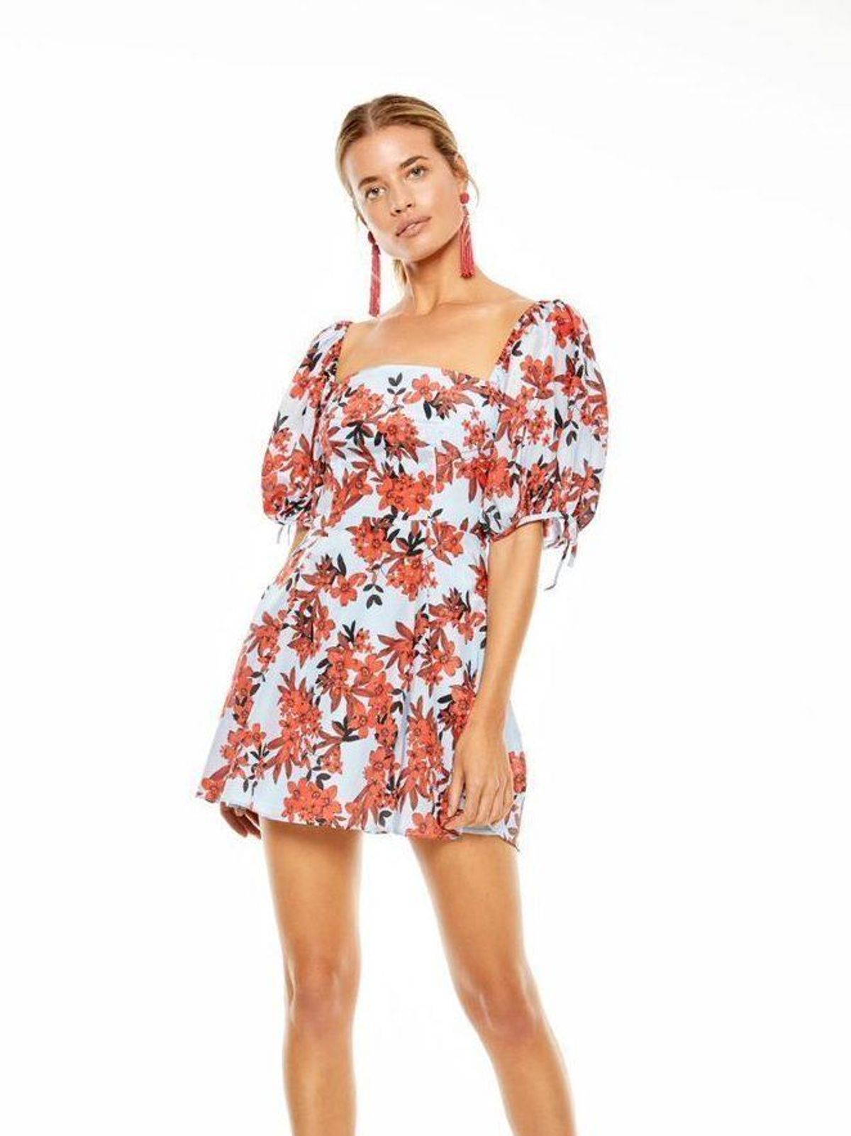 Talulah Red Sea Mini Dress - Floral Size 8 - Image 1