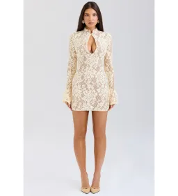 House of CB Brianna Mini Dress Buttermilk Size XS/Au 6 for rent on The Volte - image 1