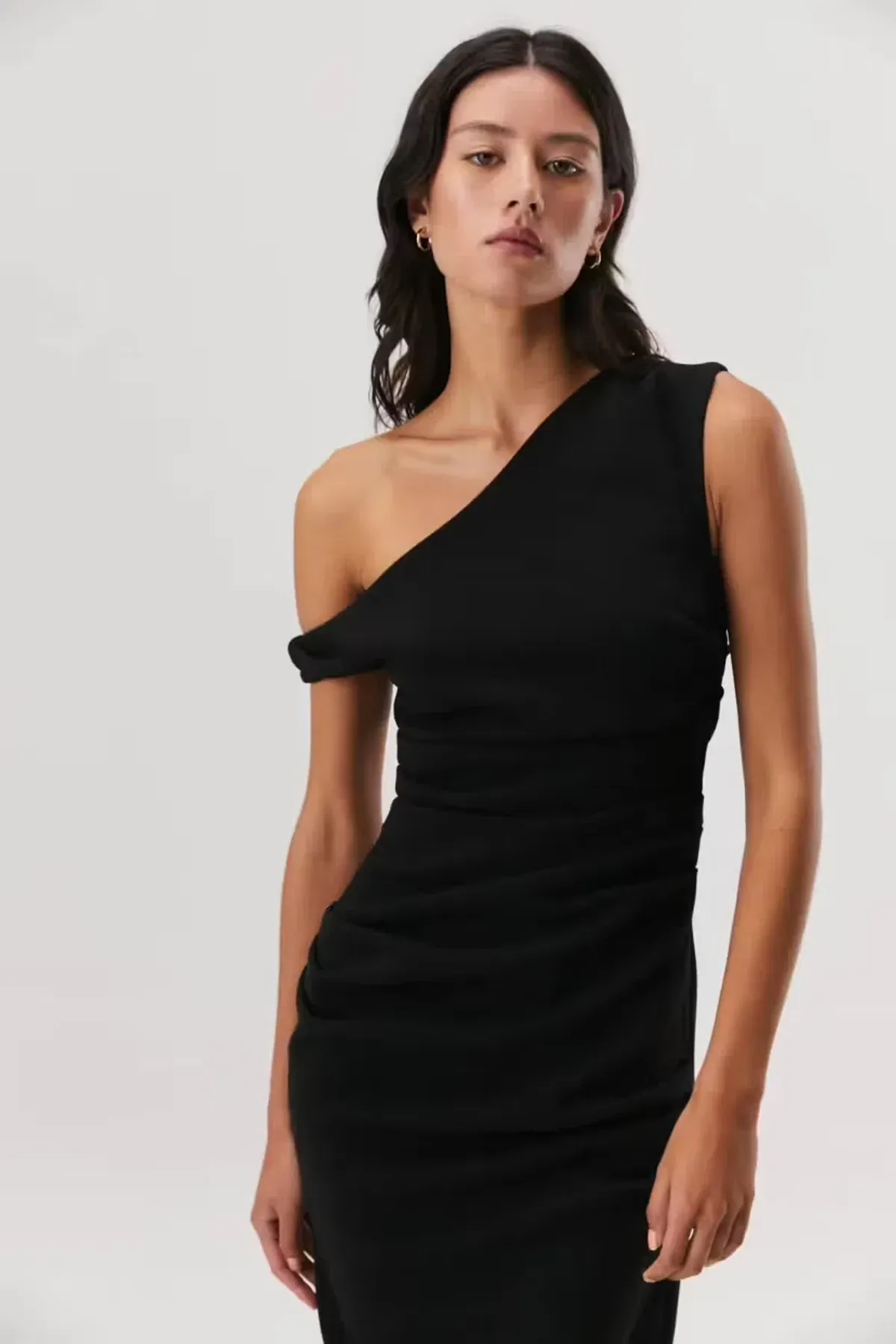 Misha Alaska Midi Dress Black Size 10 for rent on The Volte - main image