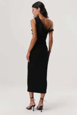 Misha Alaska Midi Dress Black Size 10 for rent on The Volte - image 3