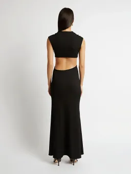 Christopher Esber Distorted Quartz Split Tank Dress Black Size 8 for rent on The Volte - image 3