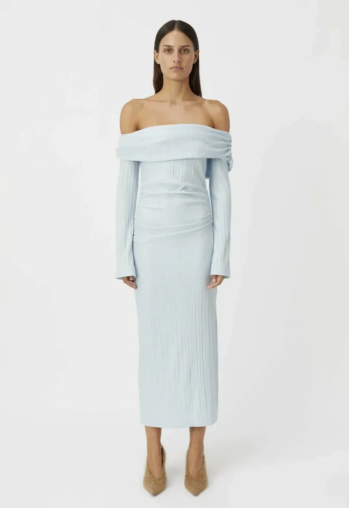 Camilla And Marc Shaw Dress In Sky Blue Size Au 10 for rent on The Volte - main image