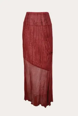 Ranaco Atelier Mini Top and Sirene Skirt Set Hibiscus Red Size S / AU 8 for rent on The Volte - image 5