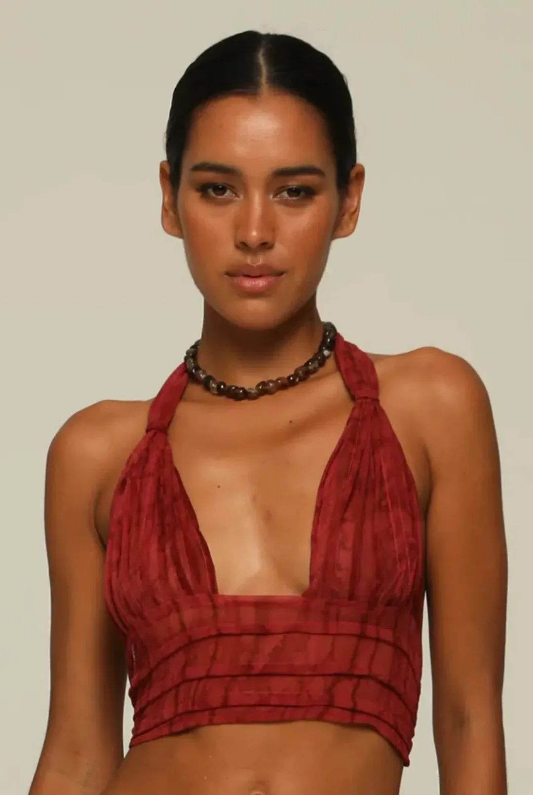 Ranaco Atelier Mini Top and Sirene Skirt Set Hibiscus Red Size S / AU 8 for rent on The Volte - main image