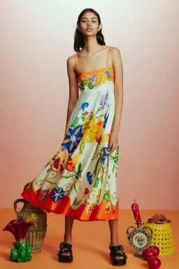 Alemais Flores Sundress Multi Size 16 for rent on The Volte - image 1