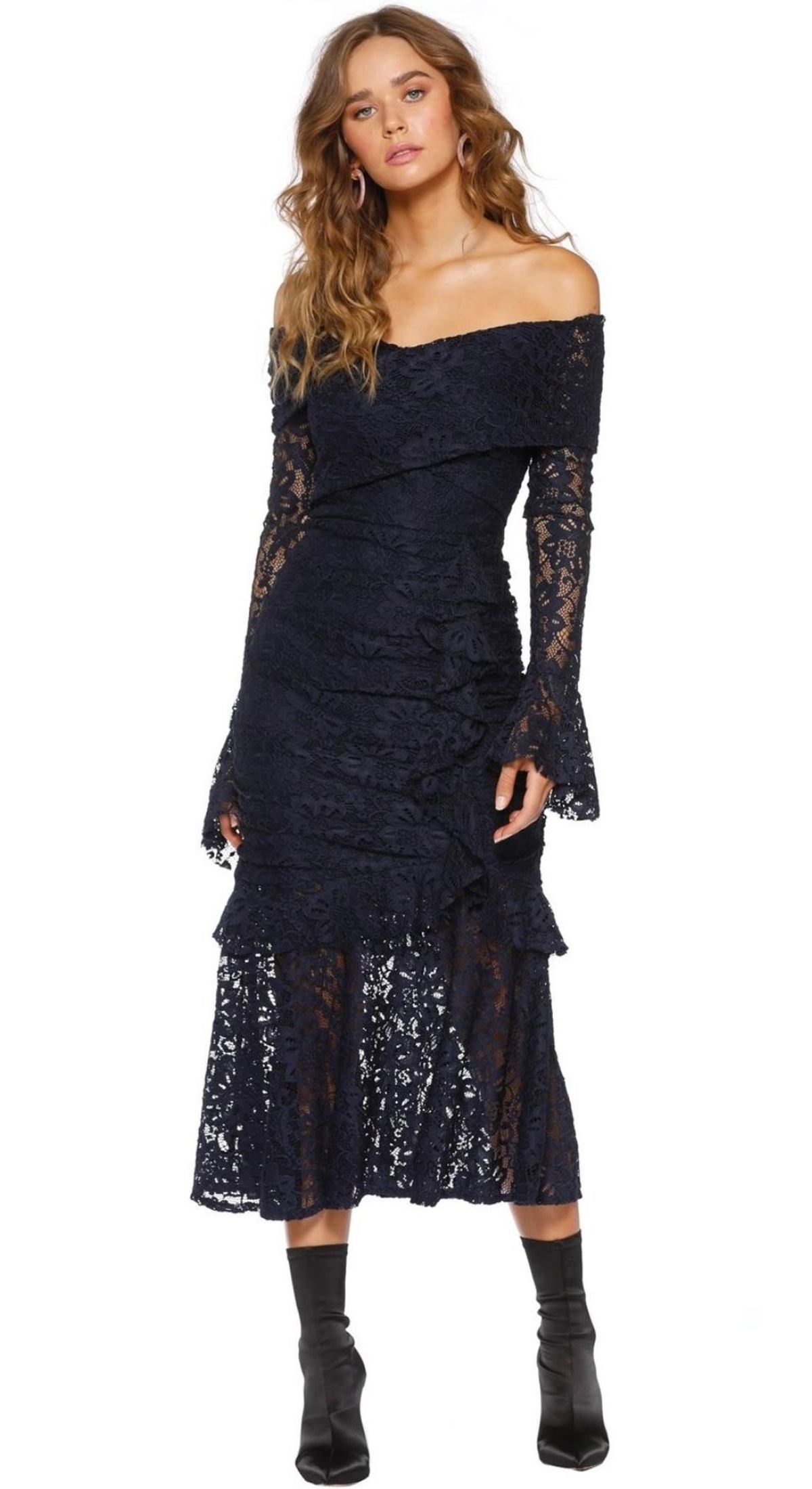 Pasduchas Winsome Midi Navy Size 8 for rent on The Volte - main image