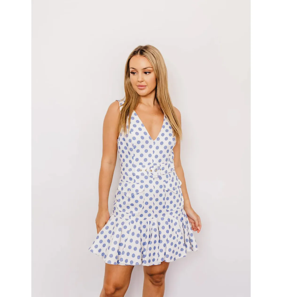 Zimmermann Super Eight Safari Mini Dress Polka Dots Size 1 / AU 10 - Image 2