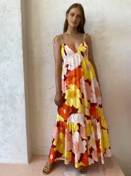 Steele Farida Maxi Dress Floral Size AU 8 for rent on The Volte - image 4