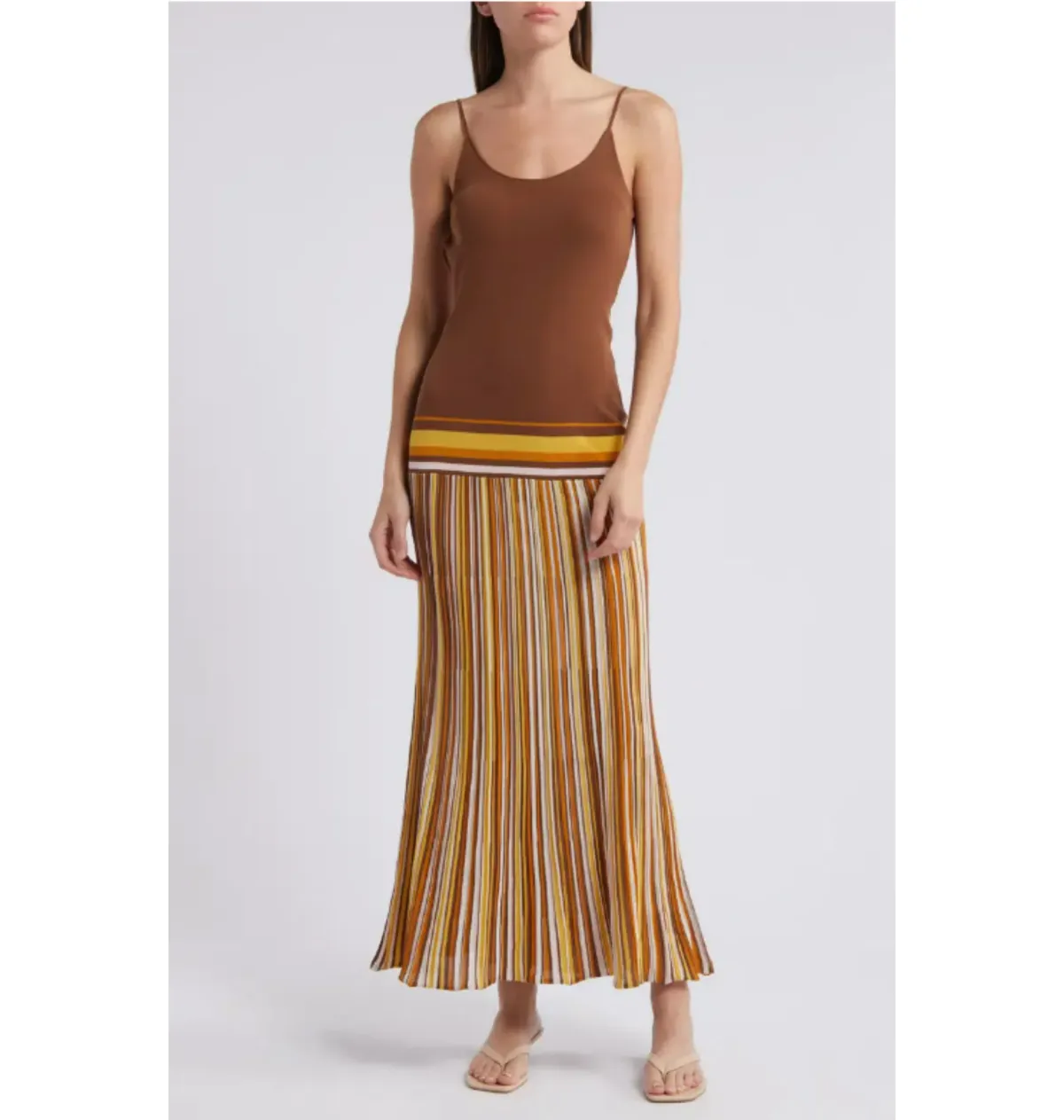 Bec & Bridge Citara Knit Maxi Dress Cocoa Size AU 8 for rent on The Volte - main image