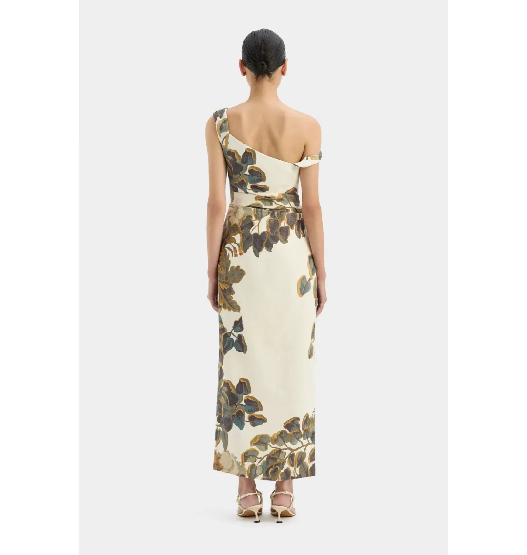 Sir the Label Evalita Twist Midi Dress Pine Valley Size 0 / AU 6 for rent on The Volte - main image