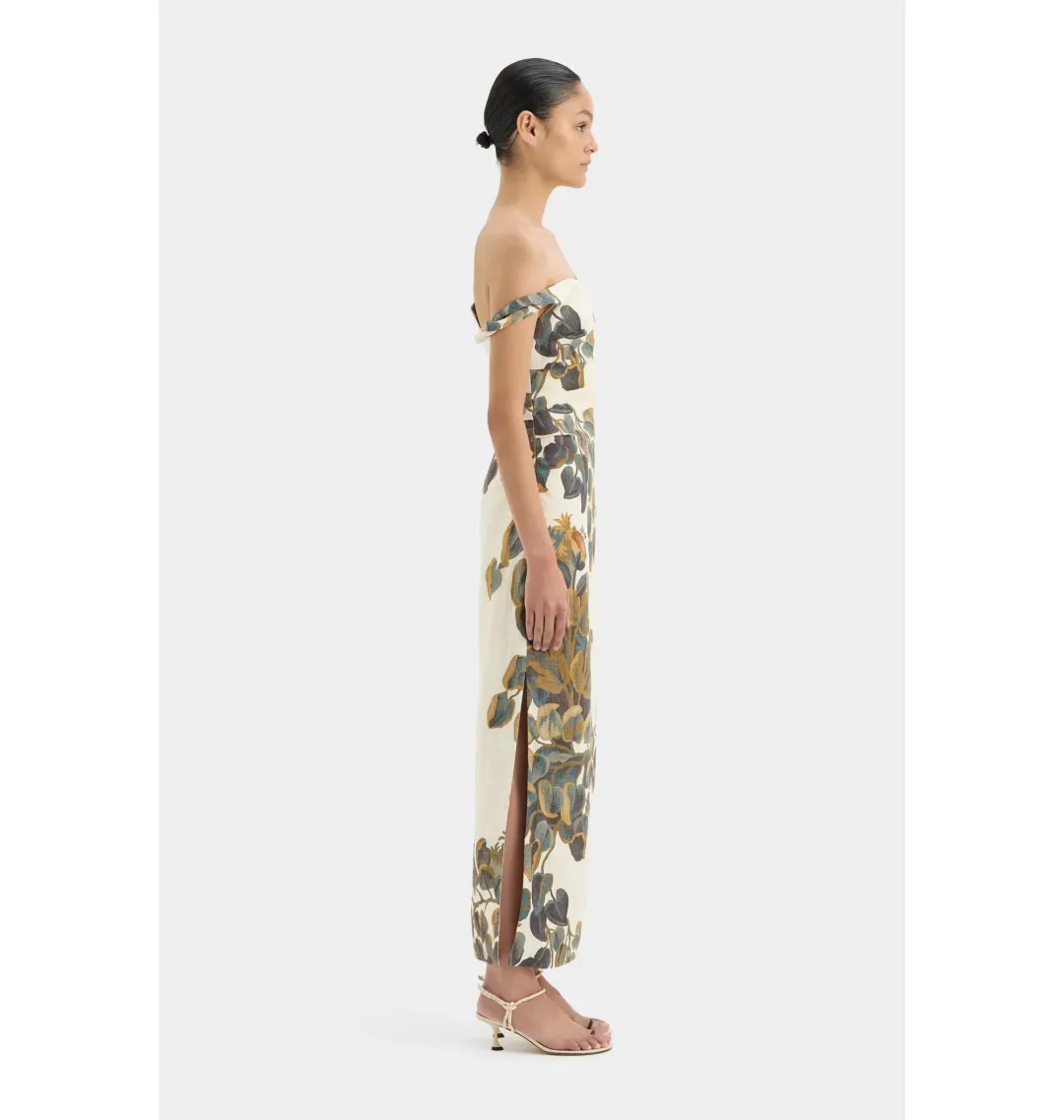 Sir the Label Evalita Twist Midi Dress Pine Valley Size 0 / AU 6 for rent on The Volte - main image