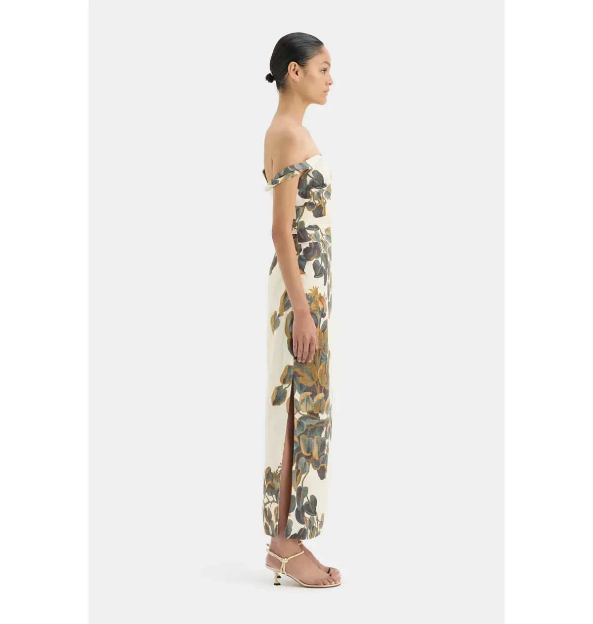 Sir the Label Evalita Twist Midi Dress Pine Valley Size 3 / AU 12 - Image 3