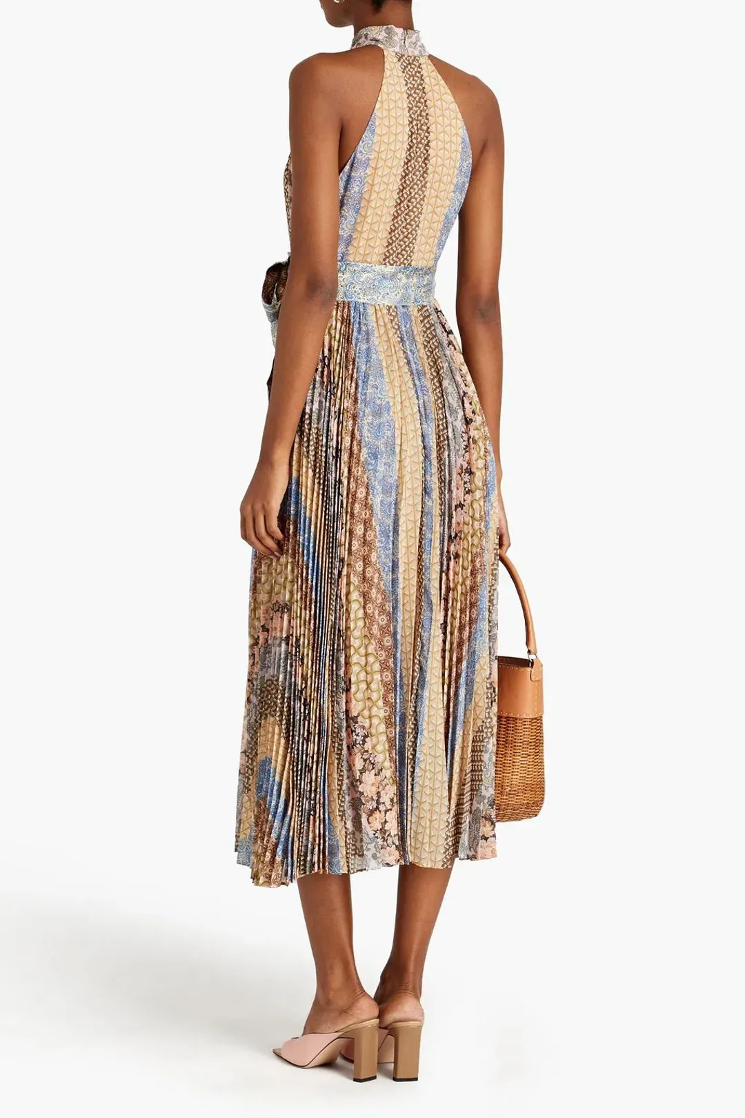 Zimmermann The Zimmerman Sunray Picnic Dress in Tiled Stripe Size 3/AU 14 for rent on The Volte - main image