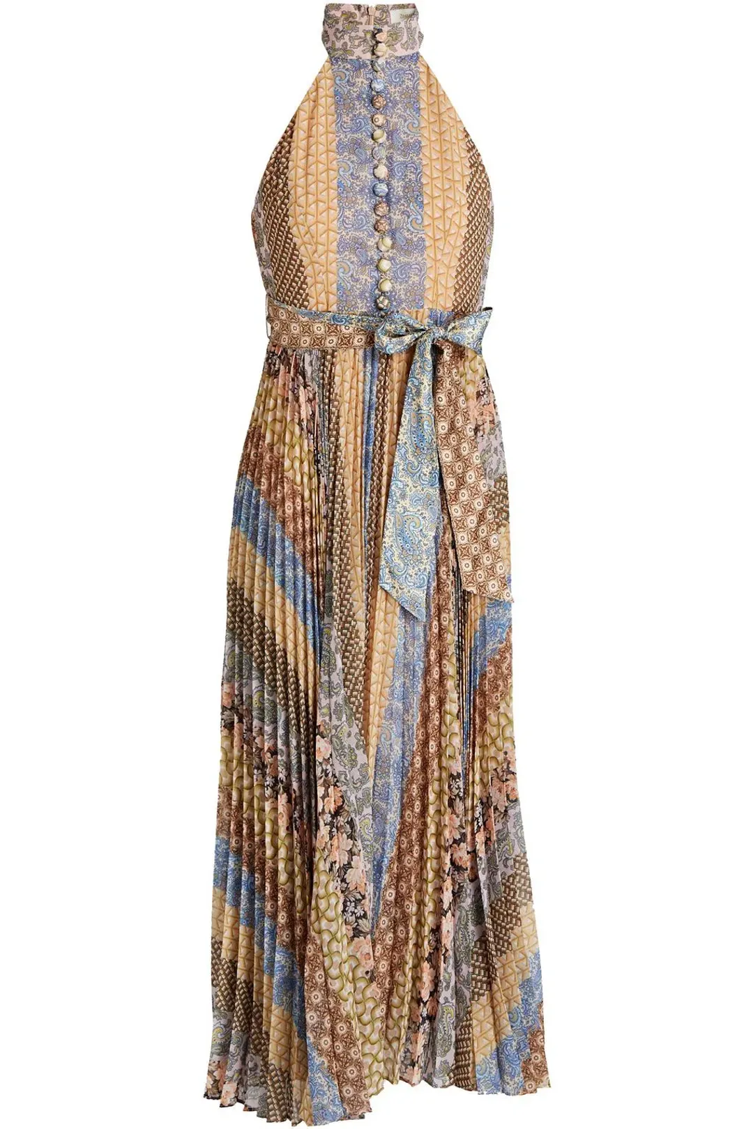 Zimmermann The Zimmerman Sunray Picnic Dress in Tiled Stripe Size 3/AU 14 for rent on The Volte - main image