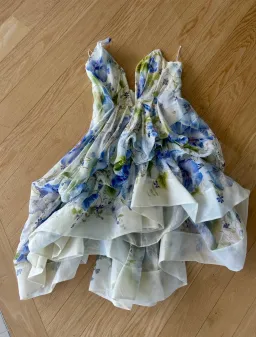 Zimmermann Natura Draped size 12 purple floral for rent on The Volte - image 6