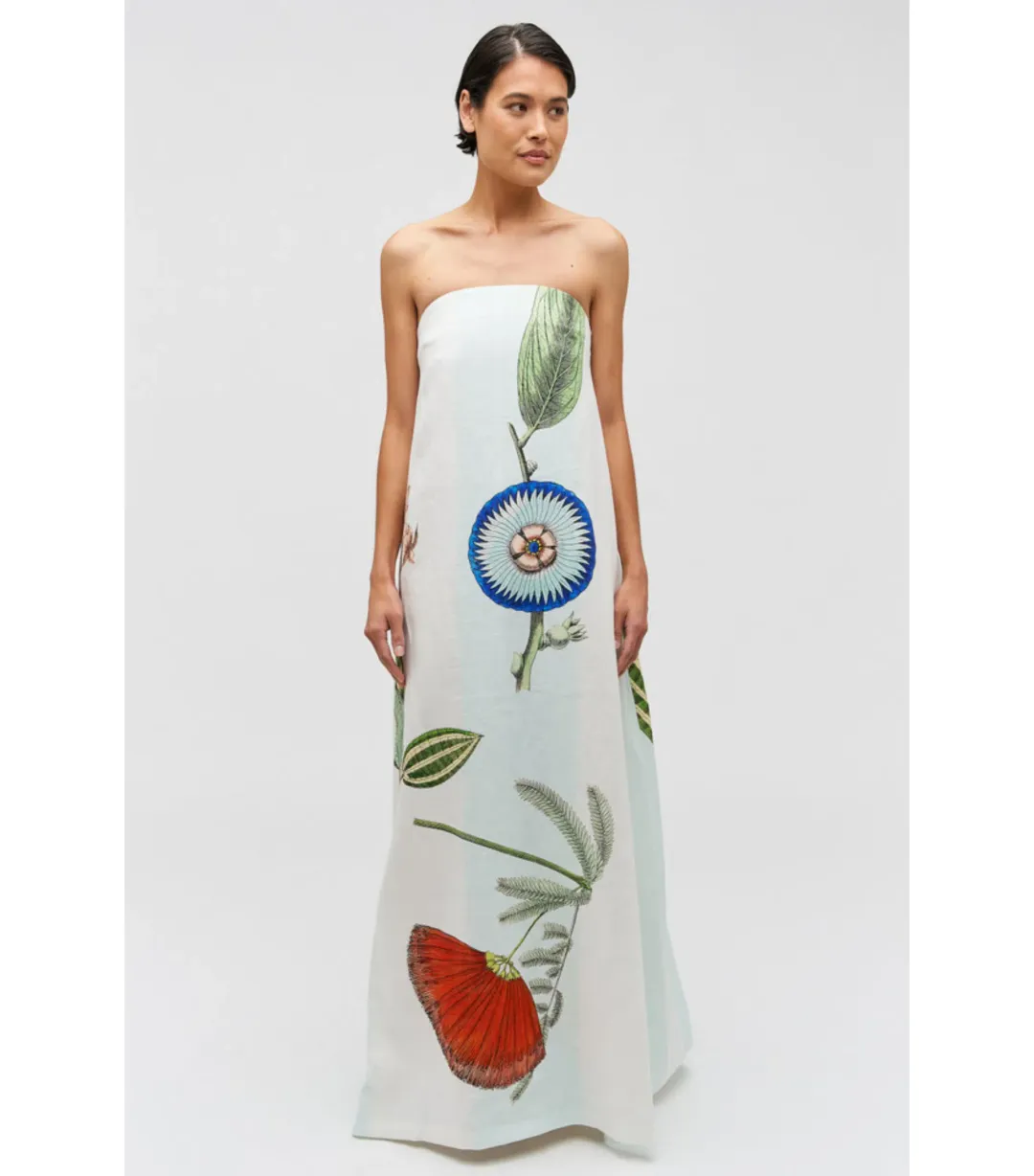 Oroton Grand Floral Gown Multi Size 12 for rent on The Volte - main image
