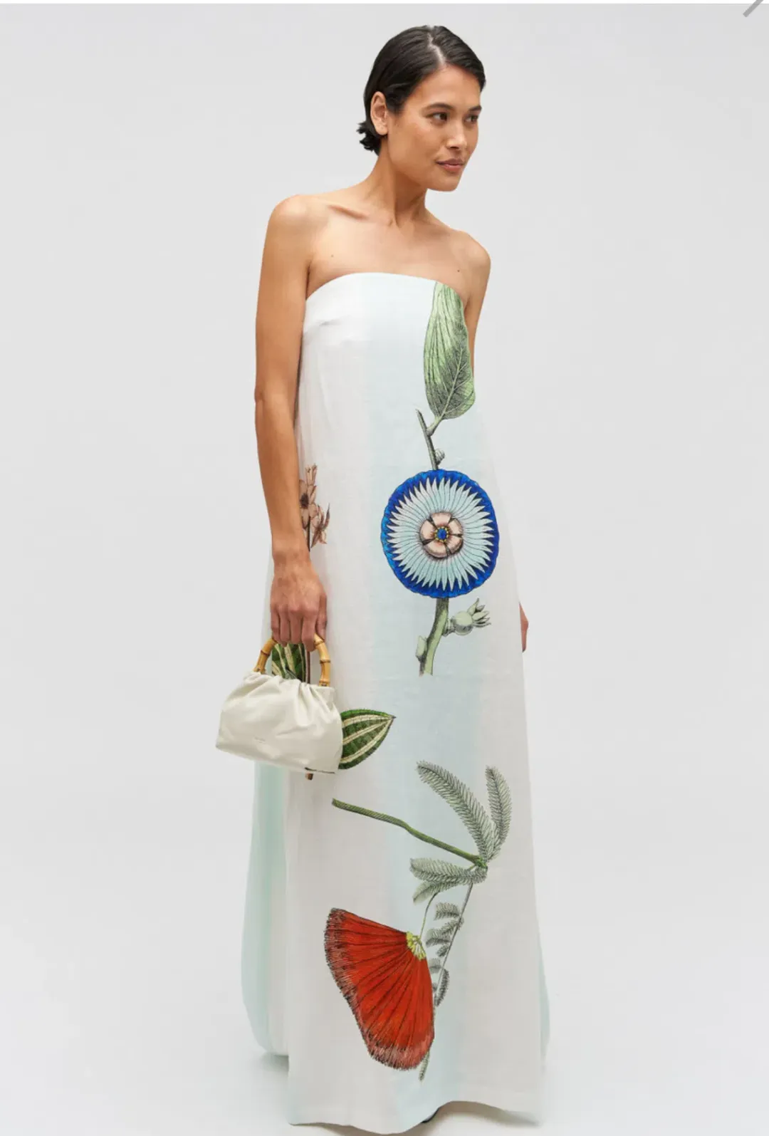 Oroton Grand Floral Gown Multi Size 12 for rent on The Volte - main image