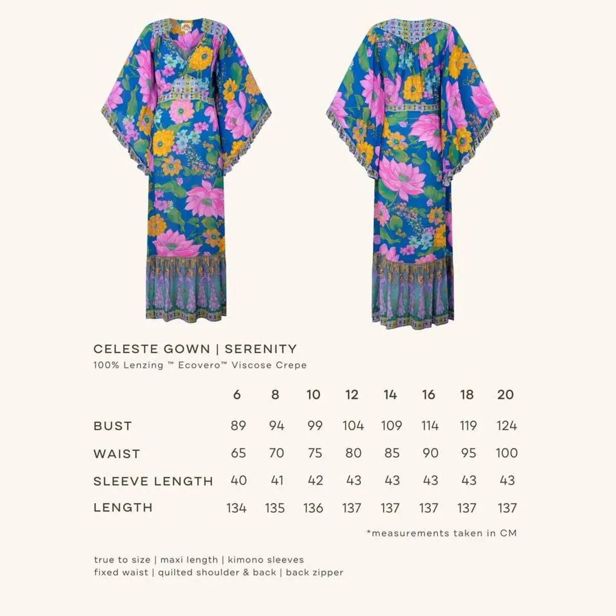 Nine Lives Bazaar Celeste Dress in Serenity - Image 3